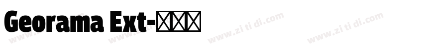 Georama Ext字体转换